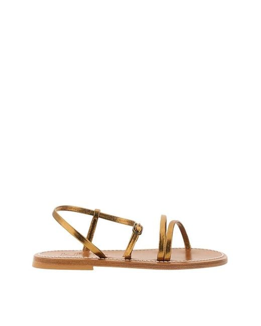 K. Jacques Brown Open-Toe Sandals