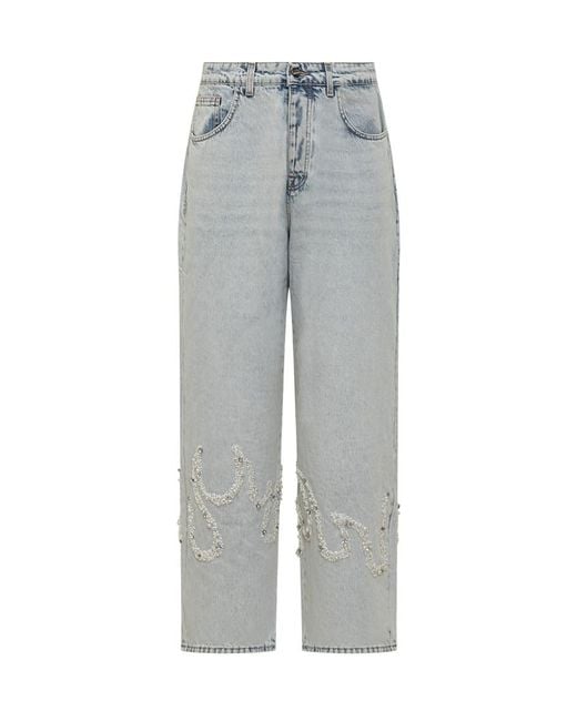 Barrow Gray Straight Jeans for men