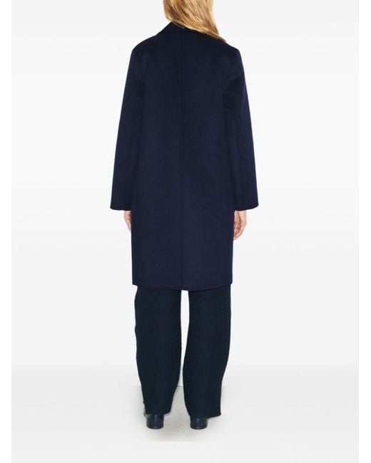 Tory Burch Blue Dark Wool Coat