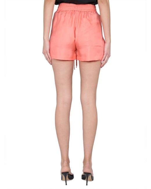 Alysi Pink Peach Solid Shorts