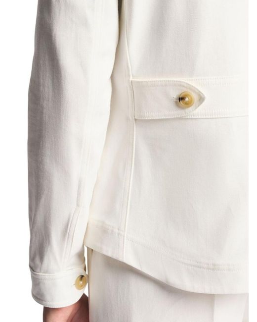 Fay White Collared Jacket
