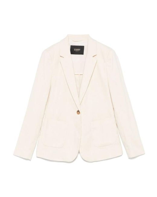 Seventy Natural Single Breasted Blazer