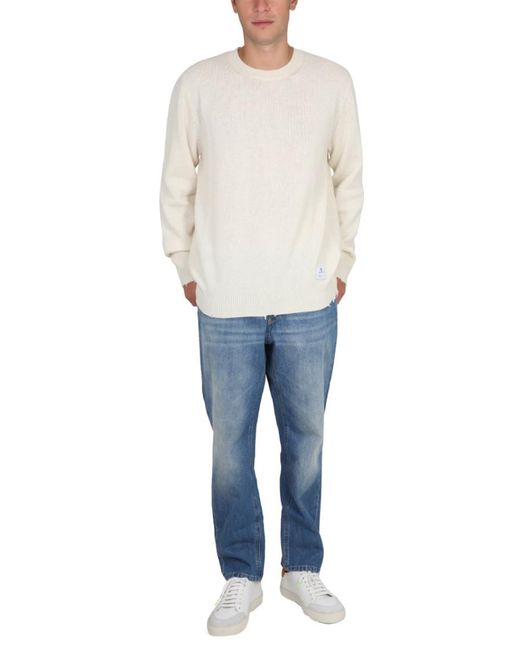 Department 5 White Solid Sweater for men