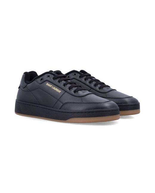 Saint Laurent Blue Sl61 Leather Sneakers for men
