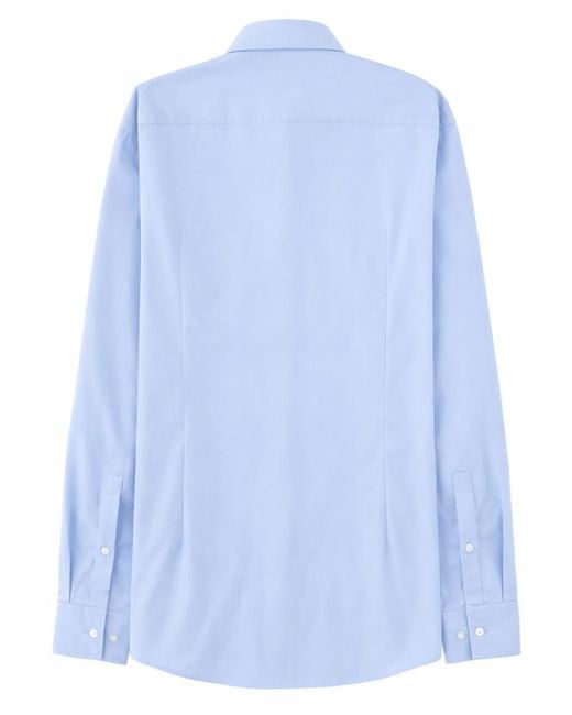 Boss Blue Regular Solid Shirt for men