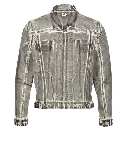 DSquared² Gray Denim Jacket for men