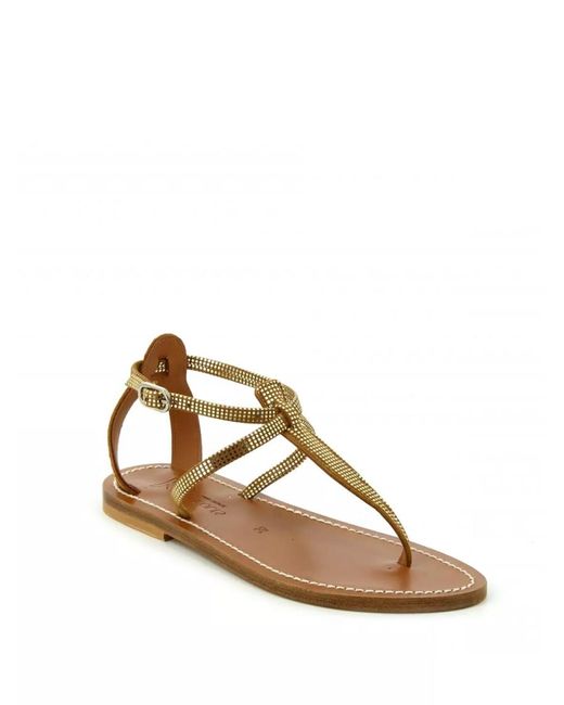 K. Jacques Brown Open Toe Sandals