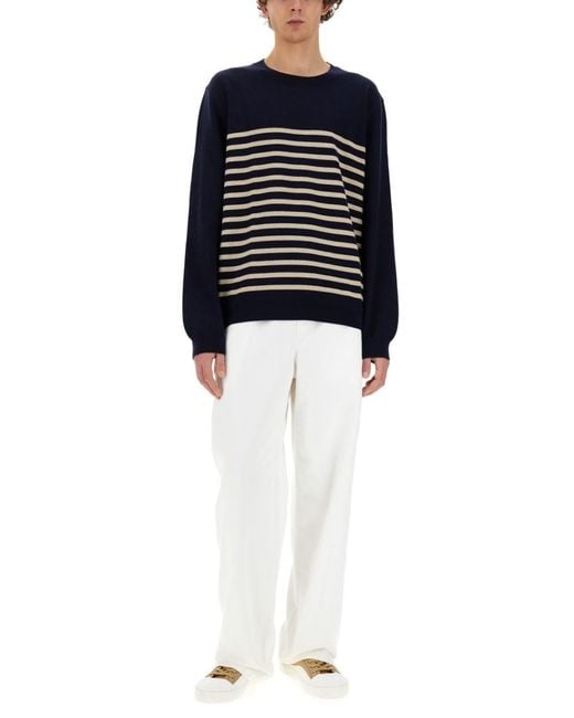 A.P.C. Blue Regular Sweaters for men