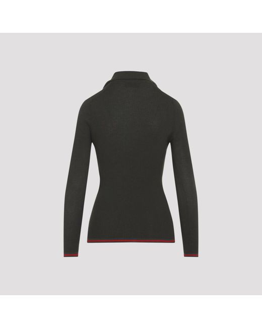 Gucci Black Web Polo