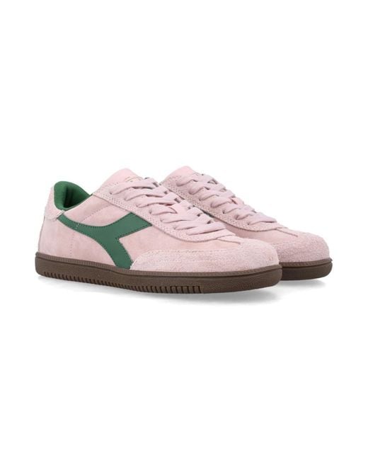 Diadora Pink Lace Up Sneakers for men