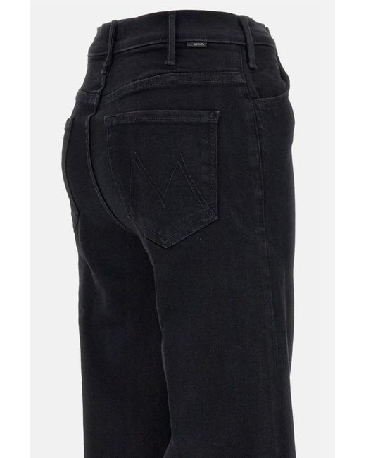 Mother Black The Hustler Roller Sneak Jeans