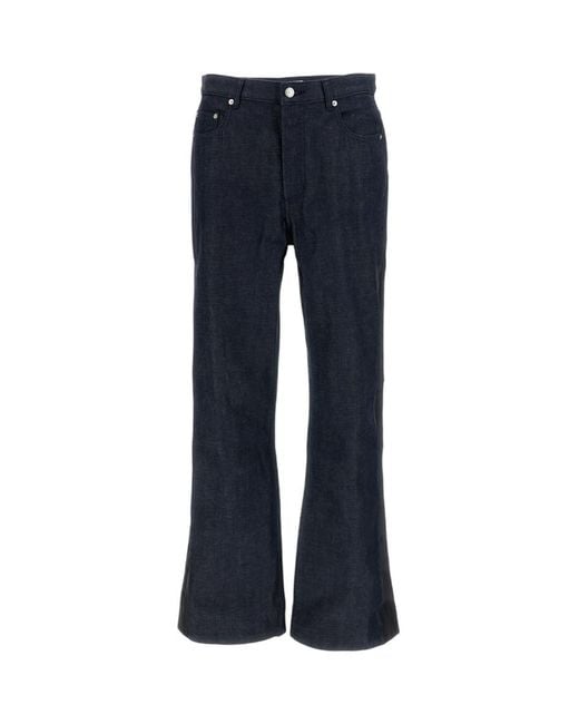 A.P.C. Blue Flared Jeans for men