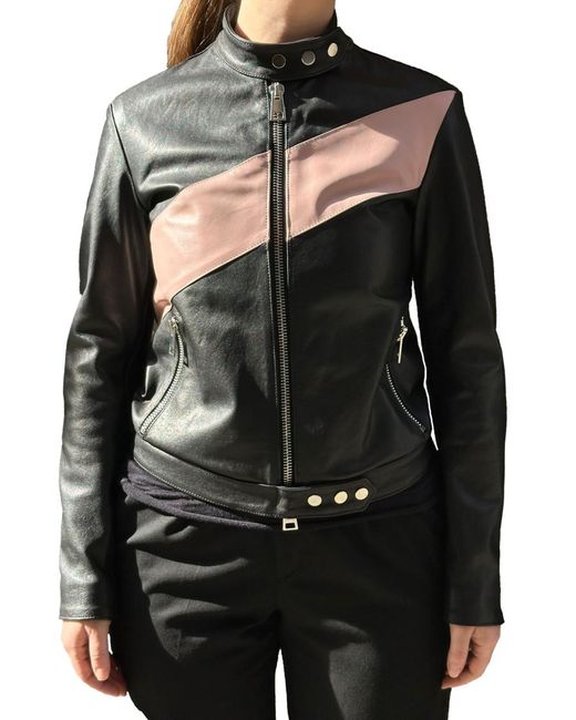 LA ROSE Black Leather Jacket