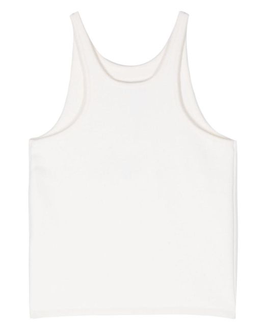 Max Mara White Wool Top