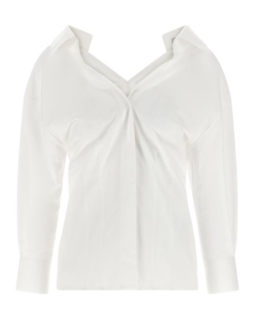 Givenchy White Slim Solid Shirt