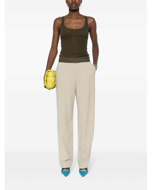 Max Mara Green Silk Tank Top