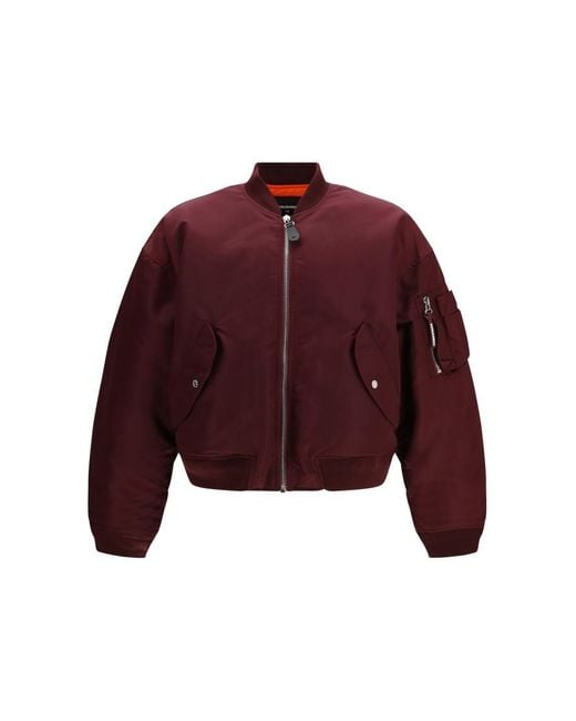 DSquared² Red Relaxed Bomber Jacket for men