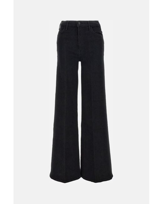 Mother Black The Hustler Roller Sneak Jeans