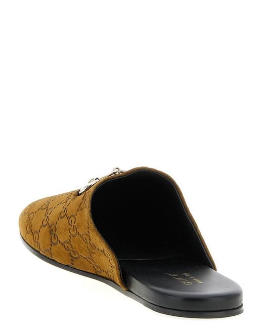 Gucci Brown Suede Sandals for men
