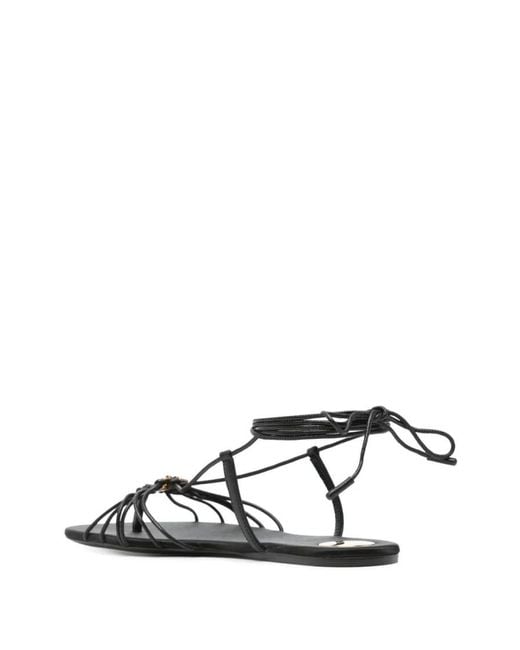 Saint Laurent White Open Toe Sandals