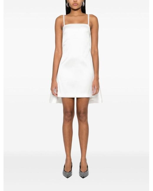 P.A.R.O.S.H. White Papavero Mini Dress