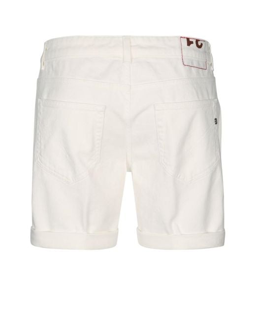 Dondup Blue Solid Shorts for men