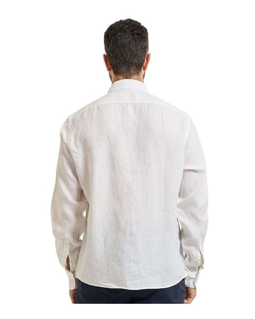 Boss White Regular Solid Shirt for men