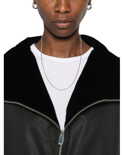 Totême Black Solid Zipped Jacket