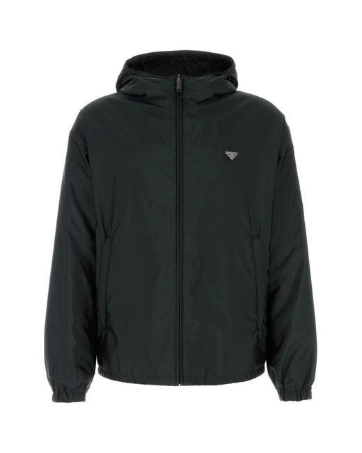 Prada Black Hood Jacket for men