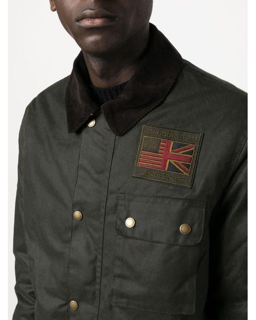 Barbour Black Workers Jacket for men