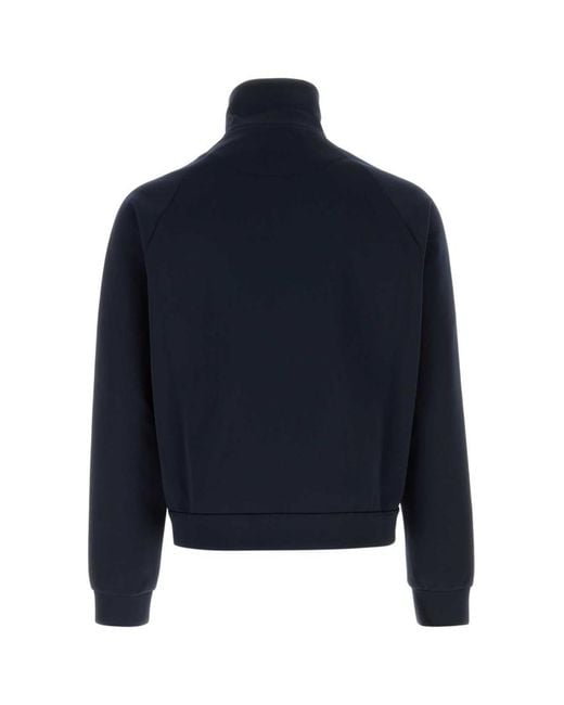 Prada Blue Turtle Neck Jacket for men