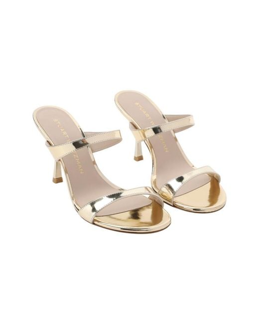 Stuart Weitzman White Solid Heels