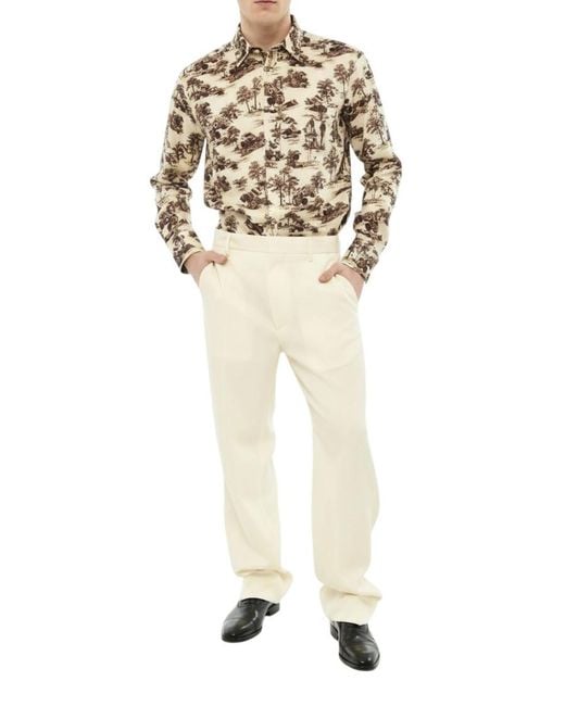 DSquared² White Regular Flat Front Pants for men