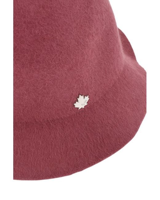 DSquared² Pink Solid Bucket Hat for men