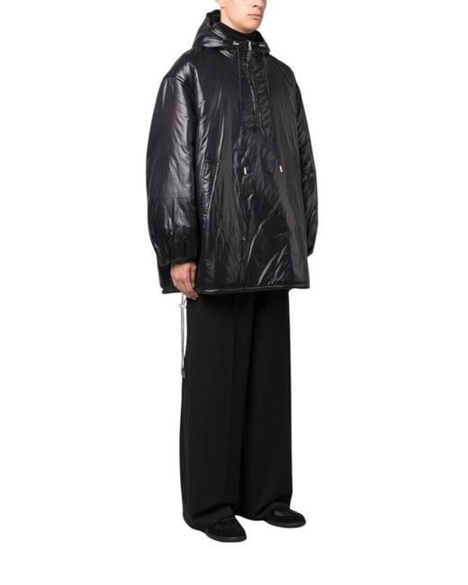 Saint Laurent Black Solid Hood Jacket for men