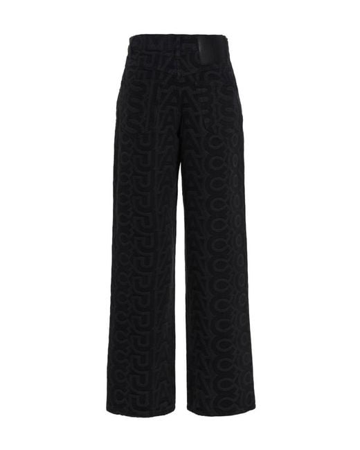 Marc Jacobs Black 'Monogram' Jeans