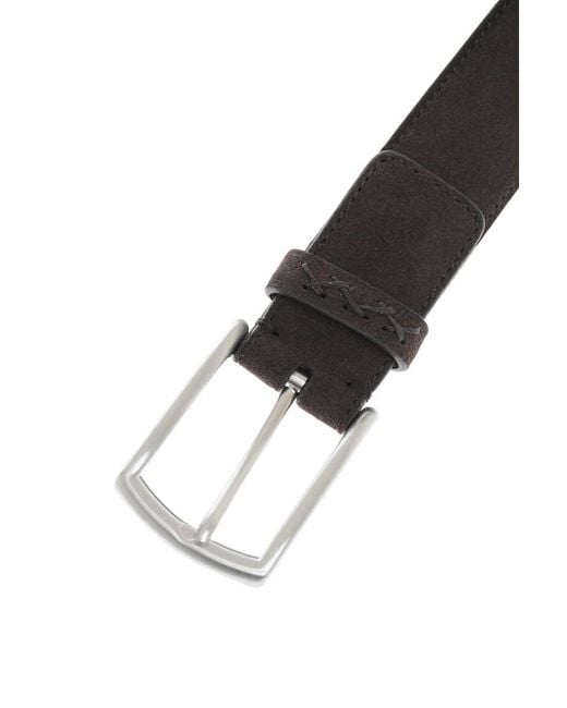Zegna Brown Solid Belt for men