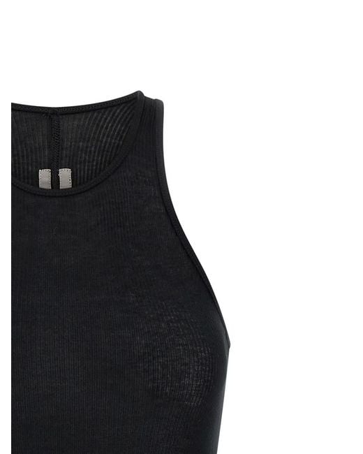 Rick Owens Black Basic Rib Tank