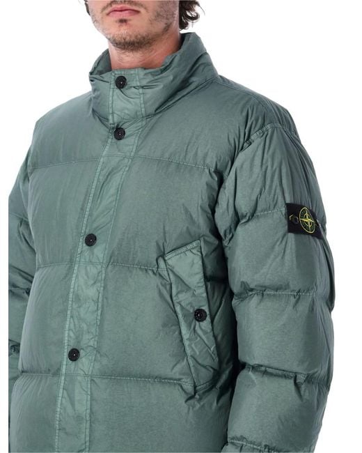 Stone Island Blue Regular Down Jacket for men