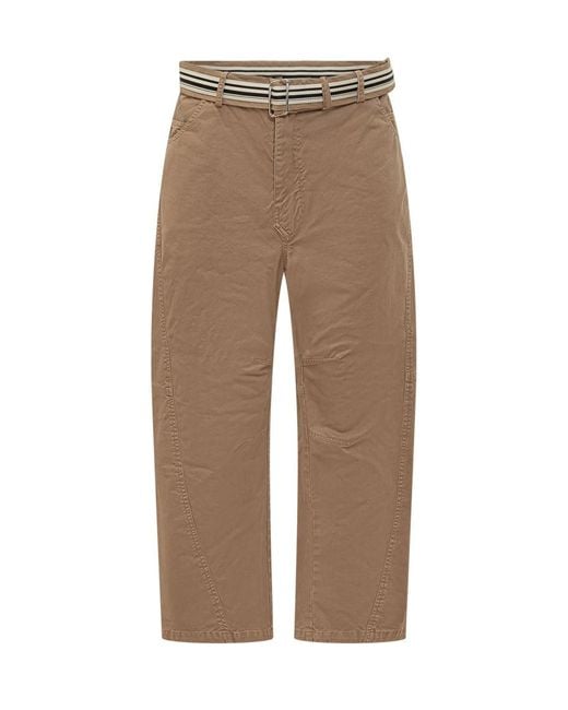 Mordecai Natural Regular Flat Front Pants for men