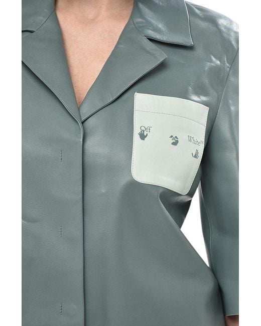 Off-White c/o Virgil Abloh Gray Tailored Solid Shirt