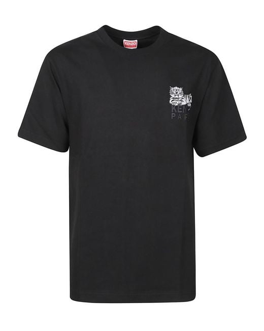 KENZO Black Cotton T-Shirt for men
