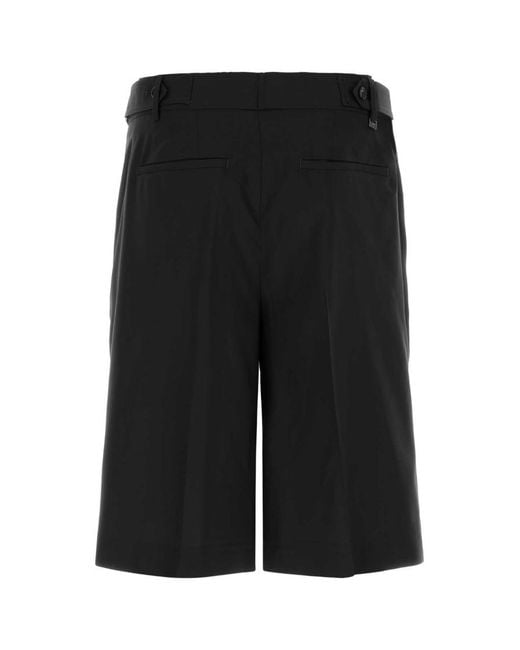 PT Torino Black Solid Shorts for men