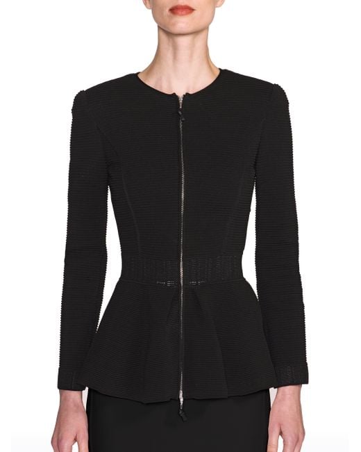 Black peplum jacket Peplum Jacket Keep it polished and fashion-forward in a peplum jacket. Whether you’re in search of a classic blazer or a zip-up style, we’ve got plenty of choices to build on a chic wardrobe.
