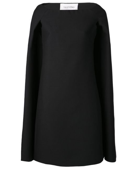 Valentino Black Cape Dress