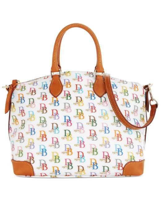 Dooney & Bourke White Eva Collection Multi Db Satchel