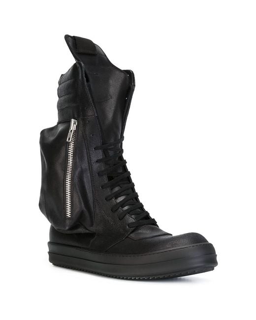 Rick Owens Cargo Basket ブラック 41 Rick Owens 'Cargo Basket' Boots in Black for Men | Lyst