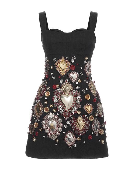 black dress with gold hearts Mara Dress Black/Gold – Girlie At Heart