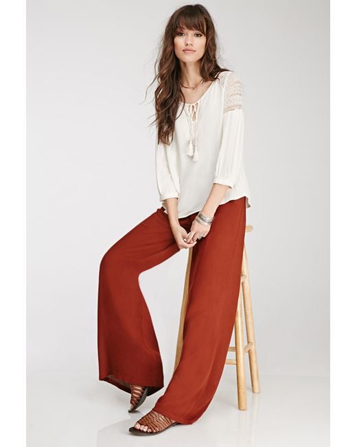 Forever 21 Smocked Palazzo Pants You've 