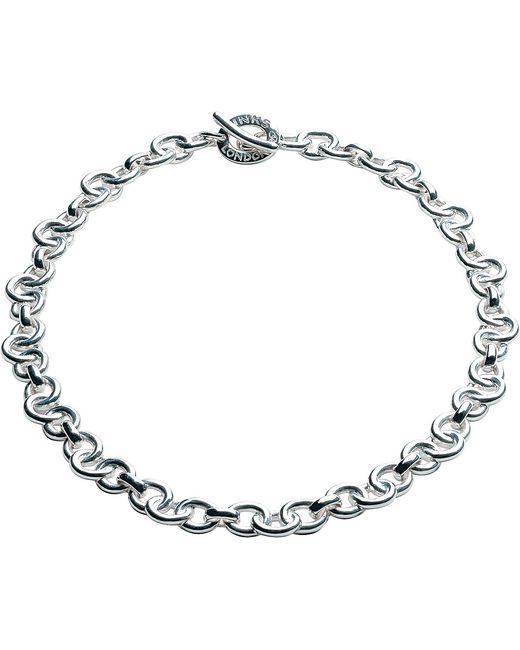 Links of London Metallic Signature Sterling Silver Necklace